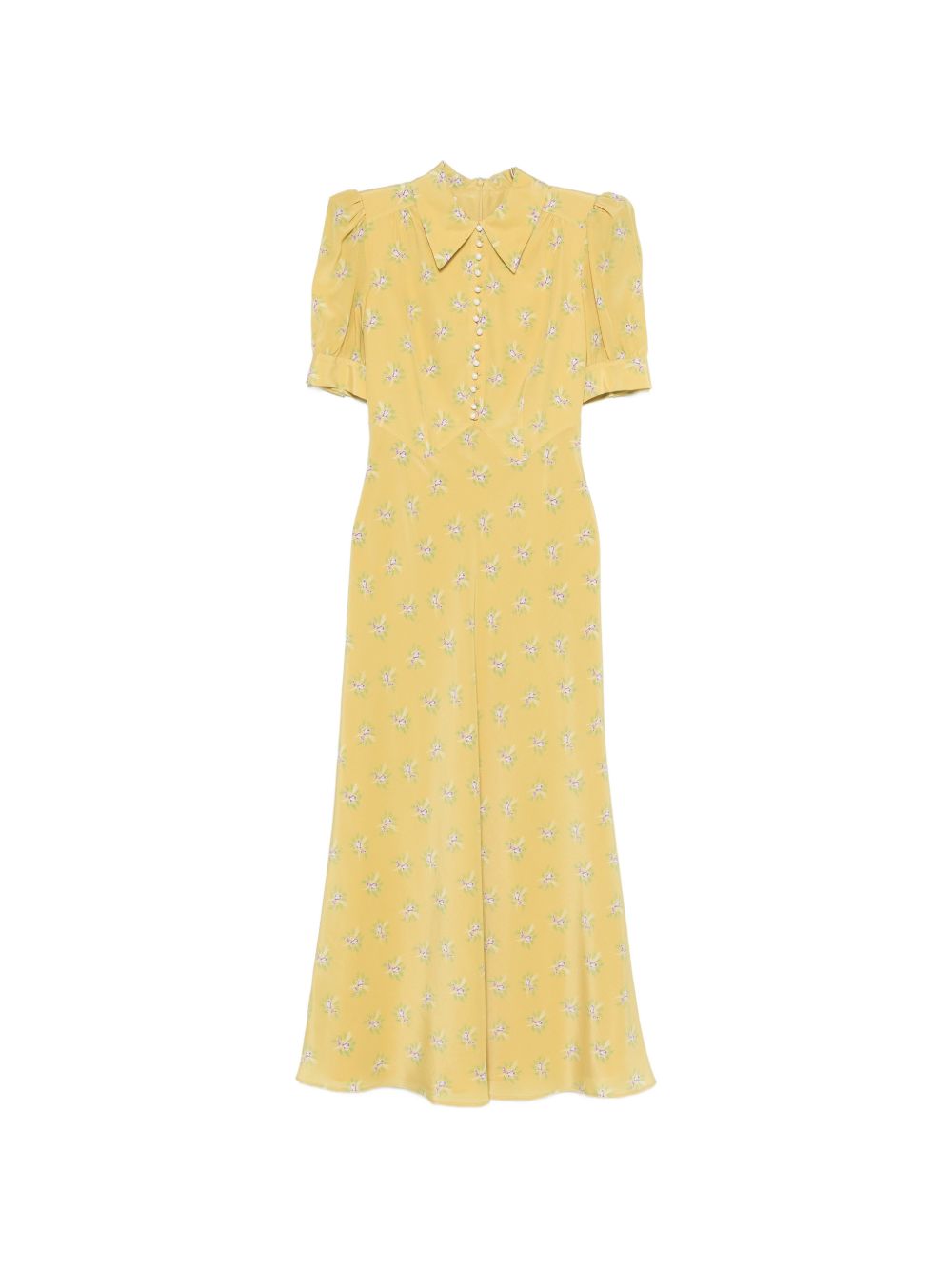 Abito lungo con fiori in giallo Alessandra Rich - donna 