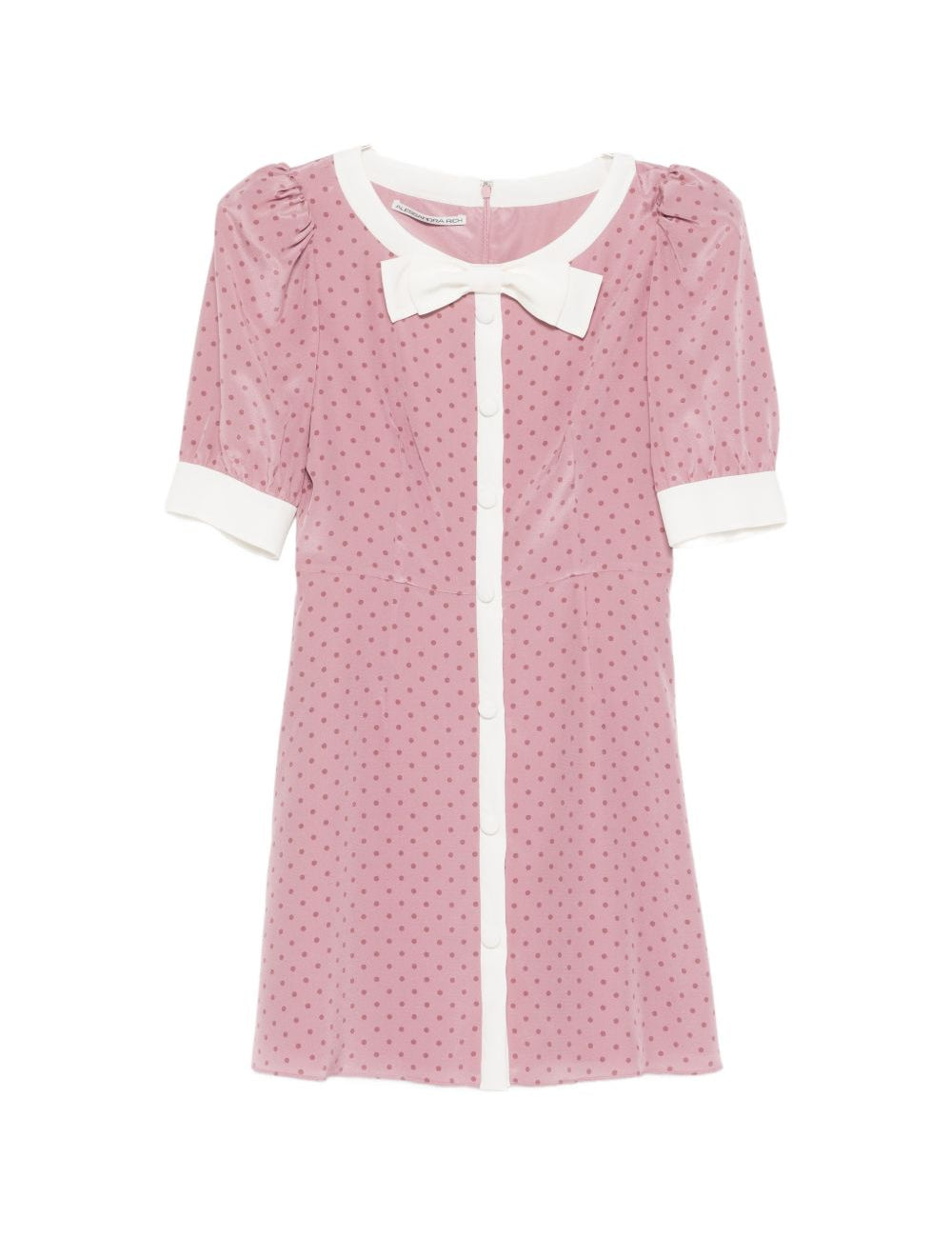 Abito corto con pois in rosa Alessandra Rich - donna 