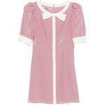Abito corto con pois in rosa Alessandra Rich - donna 