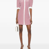 Abito corto con pois in rosa Alessandra Rich - donna 