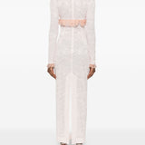 Abito lungo con fiocco in rosa Alessandra Rich - donna 
