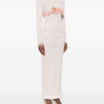 Abito lungo con fiocco in rosa Alessandra Rich - donna 