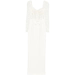 Abito lungo in pizzo bianco Alessandra Rich - donna 