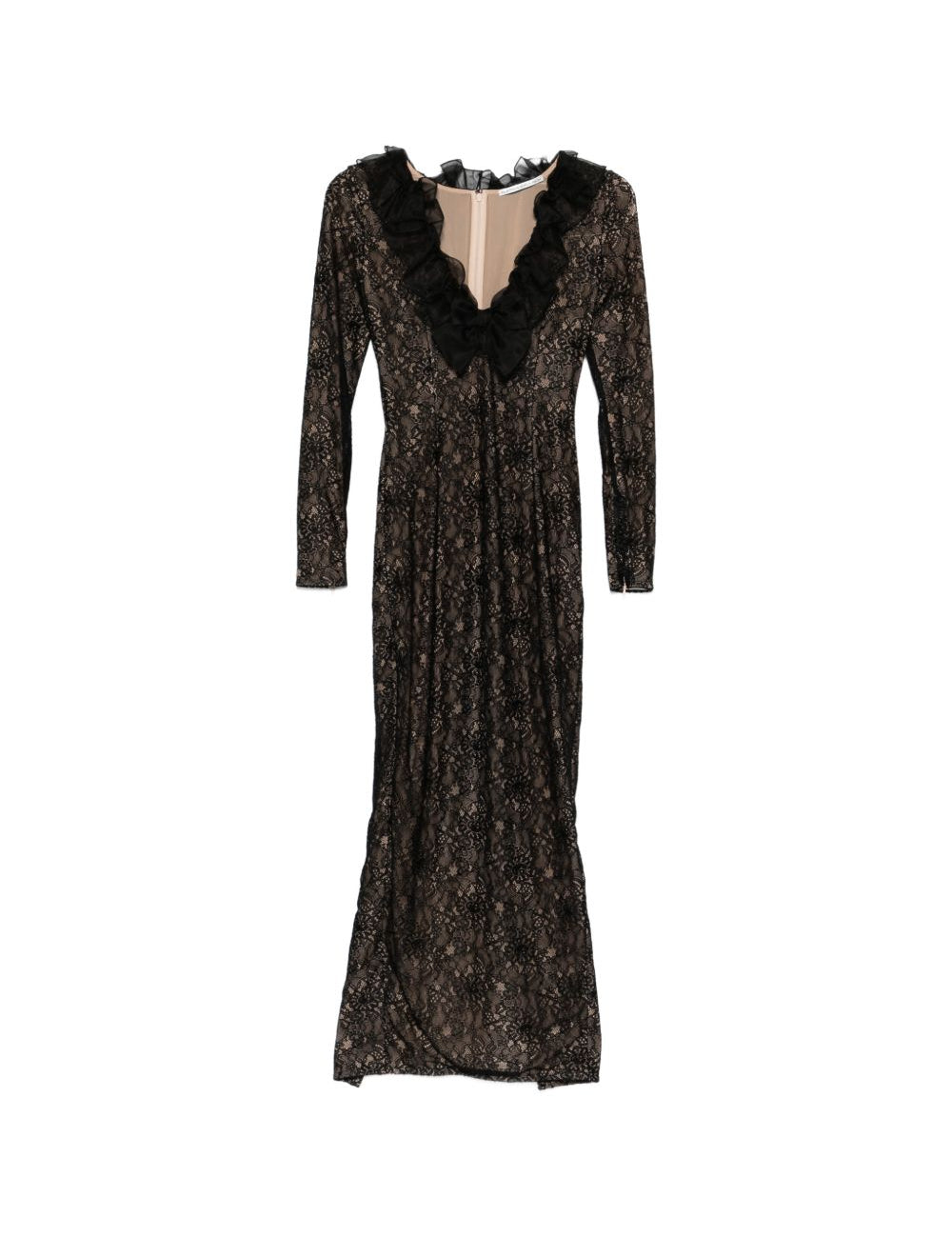 Abito in pizzo a maniche lunghe in nero Alessandra rich - donna 