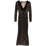 Abito in pizzo a maniche lunghe in nero Alessandra rich - donna 