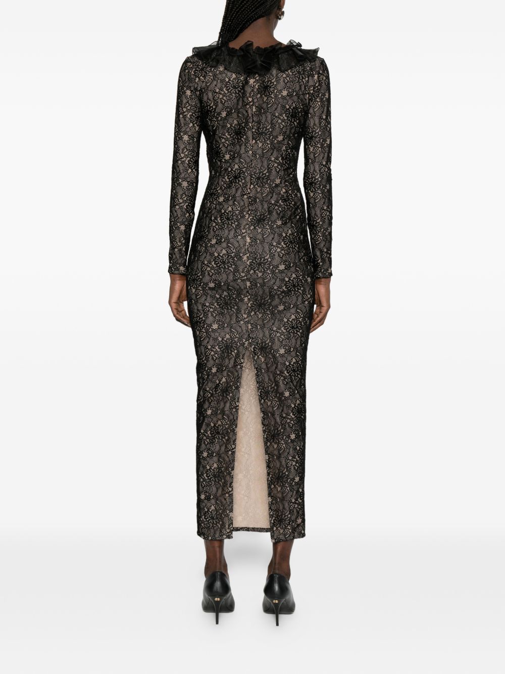 Abito in pizzo a maniche lunghe in nero Alessandra rich - donna 