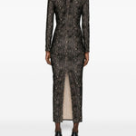 Abito in pizzo a maniche lunghe in nero Alessandra rich - donna 