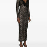 Abito in pizzo a maniche lunghe in nero Alessandra rich - donna 