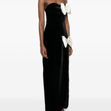 Abito con fiocchi in nero e bianco Alessandra Rich - donna 