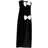 Abito con fiocchi in nero e bianco Alessandra Rich - donna 
