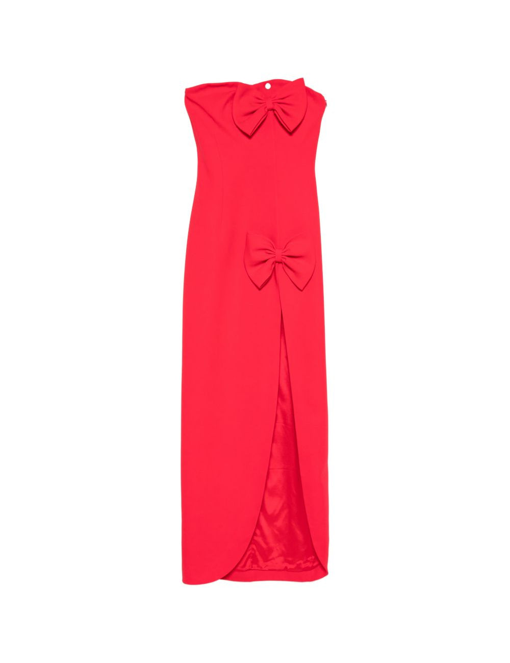 Abito lungo con decorazione in rosso Alessandra Rich - donna 