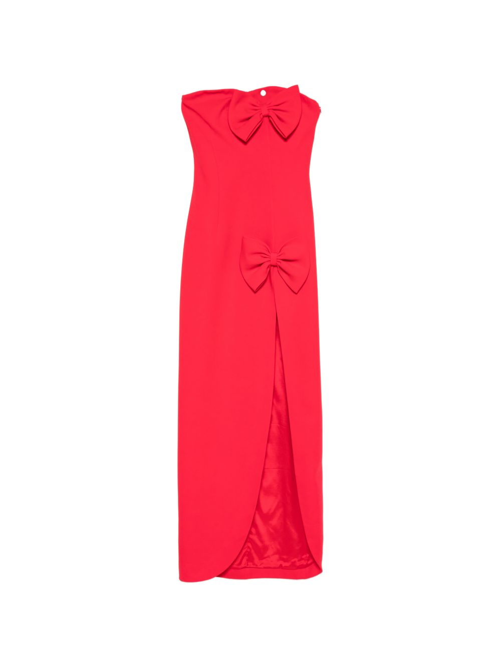Abito lungo con decorazione in rosso Alessandra Rich - donna 