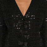 Giacca con fiocchi in nero Alessandra Rich -  donna 