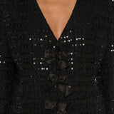Giacca con fiocchi in nero Alessandra Rich -  donna 