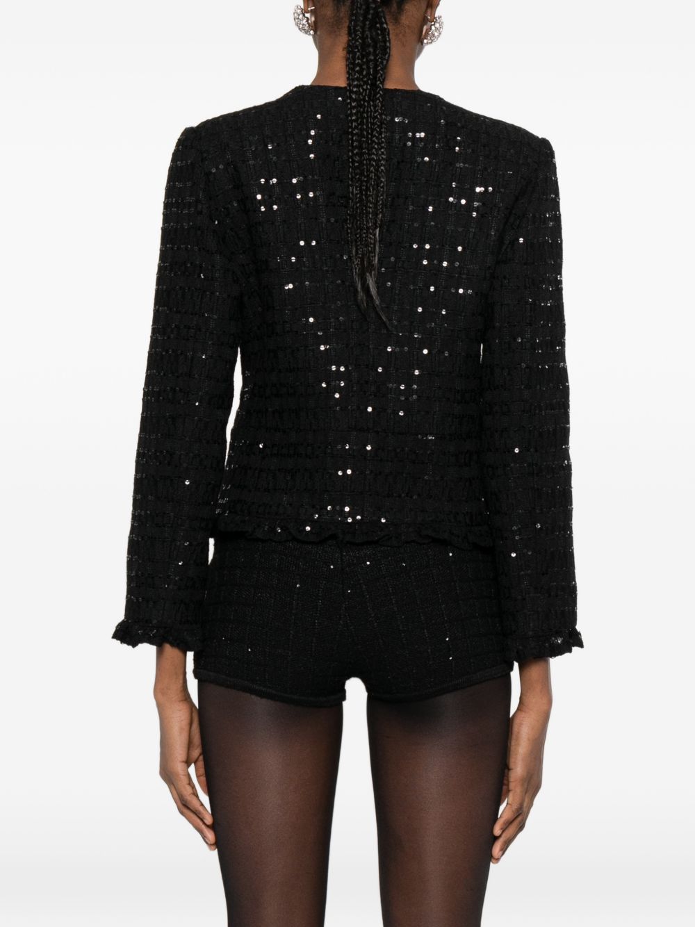 Giacca con fiocchi in nero Alessandra Rich -  donna 