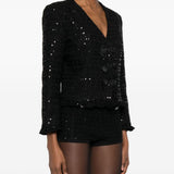 Giacca con fiocchi in nero Alessandra Rich -  donna 