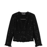 Giacca con fiocchi in nero Alessandra Rich -  donna 