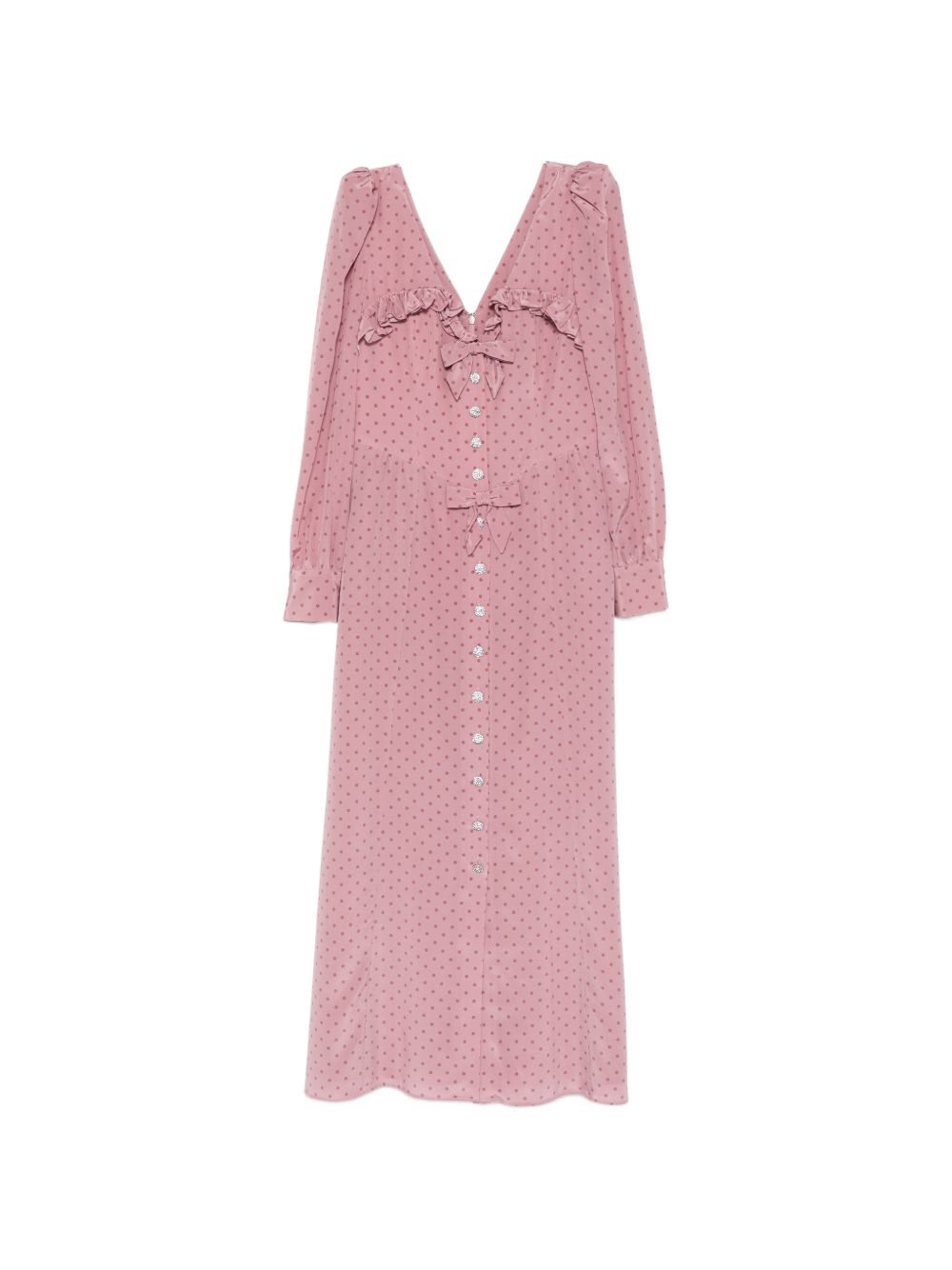 Abito midi con pois in lilla Alessandra Rich - donna 