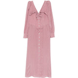 Abito midi con pois in lilla Alessandra Rich - donna 