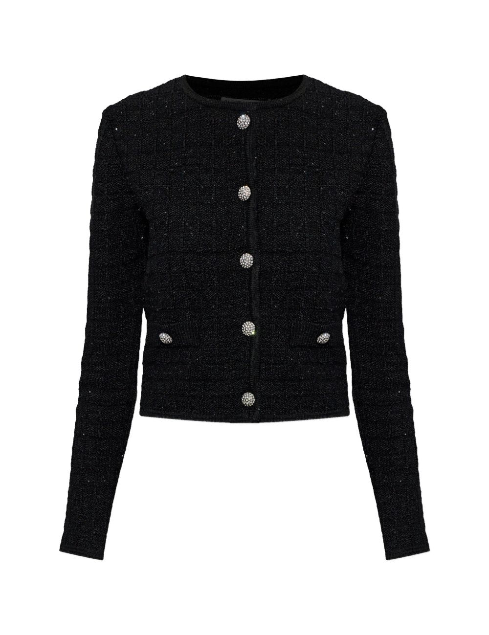 Giacca con bottoni gioiello in nero Alessandra Rich - donna 