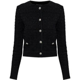 Giacca con bottoni gioiello in nero Alessandra Rich - donna 
