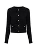 Giacca con bottoni gioiello in nero Alessandra Rich - donna
