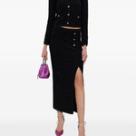 Giacca con bottoni gioiello in nero Alessandra Rich - donna 