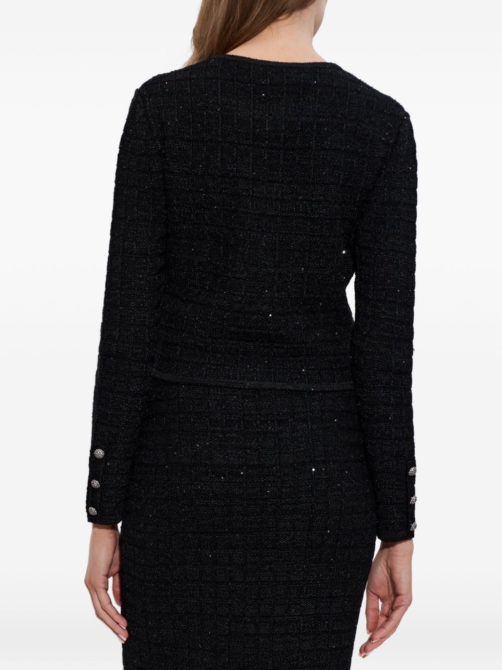 Giacca con bottoni gioiello in nero Alessandra Rich - donna 