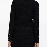 Giacca con bottoni gioiello in nero Alessandra Rich - donna 