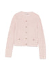 Knitted sequin cardigan in pink