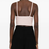 Top con paillettes in rosa Alessandra rich - donna 