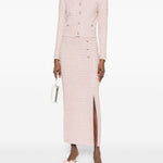 Gona midi con paillettes in rosa Alessandra rich - donna 