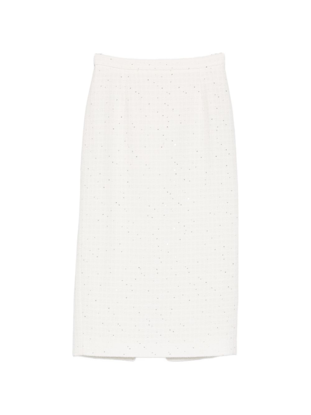 Gona midi con paillettes in bianco Alessandra rich - donna 
