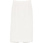 Gona midi con paillettes in bianco Alessandra rich - donna 