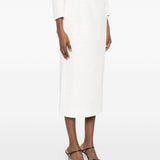 Gona midi con paillettes in bianco Alessandra rich - donna 