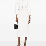 Gona midi con paillettes in bianco Alessandra rich - donna 