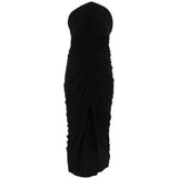 Abito midi senza spalline in nero Alexander wang - donna 