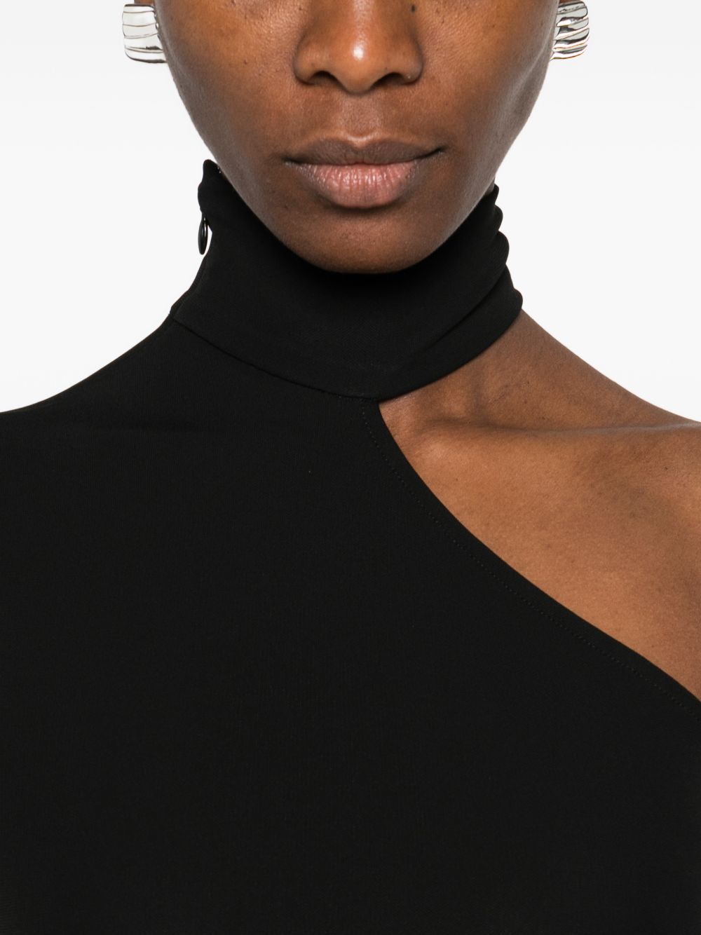 Abito midi monospala in nero Alexander wang  - donna 