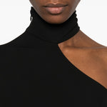 Abito midi monospala in nero Alexander wang  - donna 