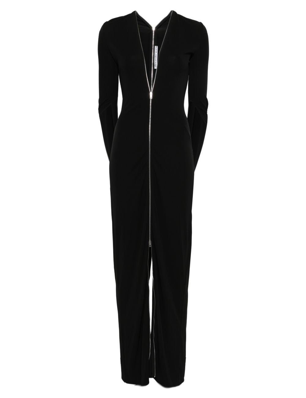 Abito maxi con scollo a v in nero Alexander wang - donna 