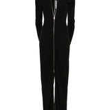 Abito maxi con scollo a v in nero Alexander wang - donna 