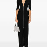 Abito maxi con scollo a v in nero Alexander wang - donna 