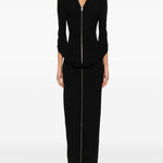 Abito maxi con scollo a v in nero Alexander wang - donna 