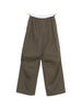 Pantaloni con cintura a doppio strato e logo in verde Alexander wang - donna