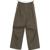 Pantaloni con cintura a doppio strato  in verde 