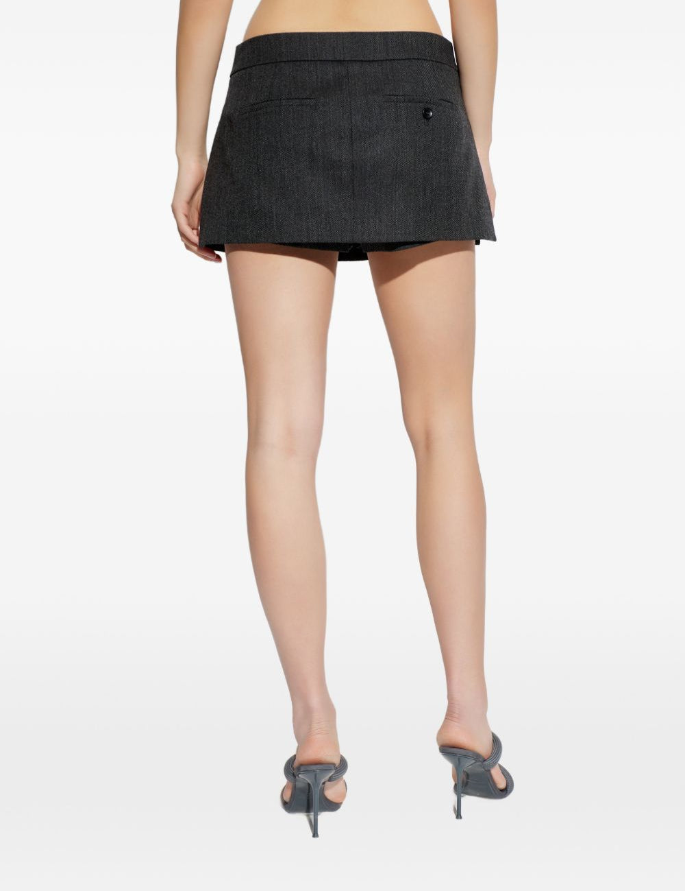 Gonna-pantaloncini in lana in grigio Alexander wang - donna 