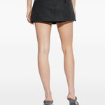 Gonna-pantaloncini in lana in grigio Alexander wang - donna 