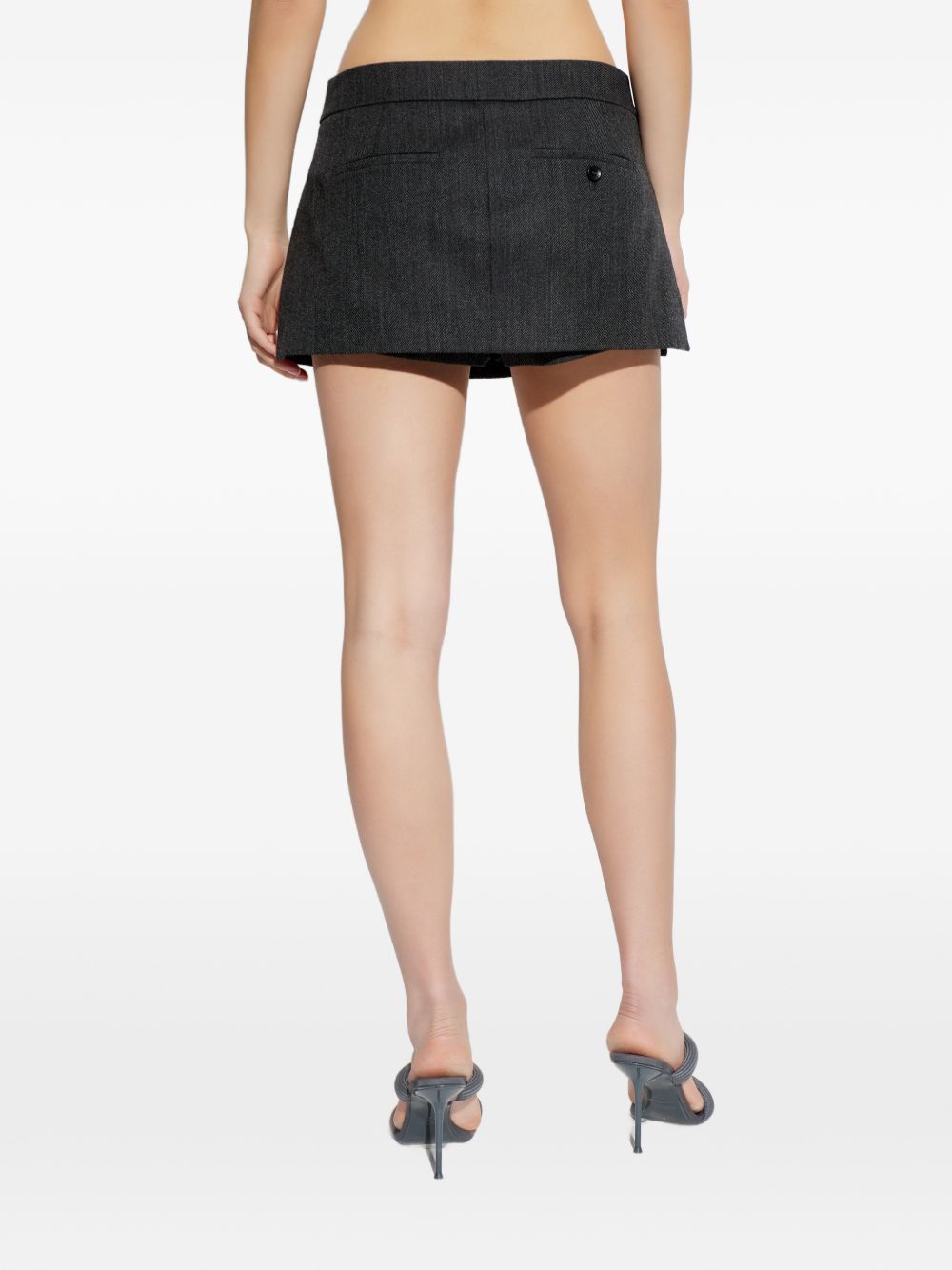 Gonna-pantaloncini in lana in grigio Alexander wang - donna 