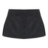 Gonna-pantaloncini in lana in grigio Alexander wang - donna 