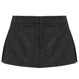 Gonna-pantaloncini in lana in grigio Alexander wang - donna 